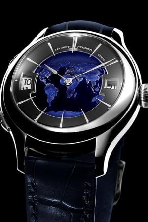 Laurent Ferrier Galet Traveller Globe Night Blue