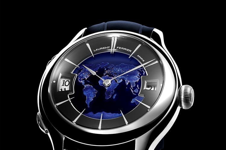 Laurent Ferrier Galet Traveller Globe Night Blue