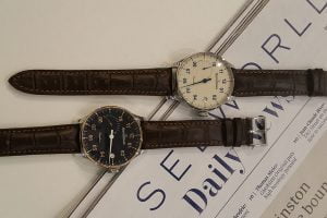 The MeisterSinger Circularis Power Reserve is presented at the Baselworld for the first time, and manifests the potential of the hand-wound movement (MSHO2) via a semi-circular display window located at 9 o' clock.