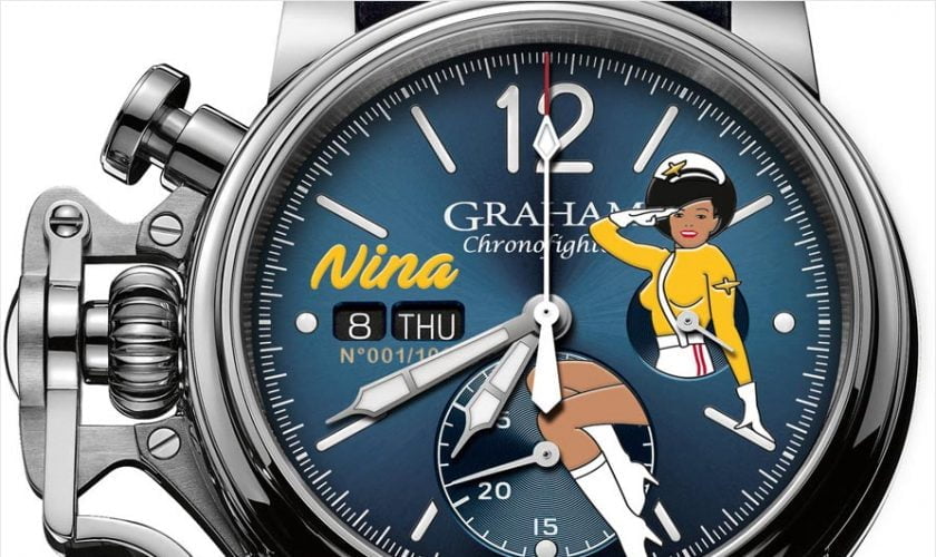 Graham Chronofighter Vintage Nose Art