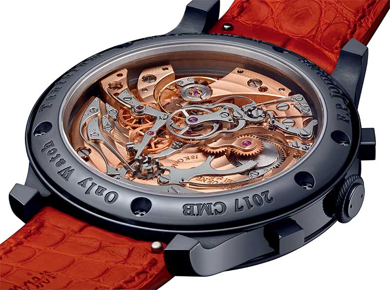 Chronographe Monopoussoir Rattrapante Bleu