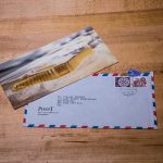 One of the many photographs, still in its original envelope