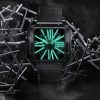 Cartier Santos de Cartier Skeleton Noctambule Watch