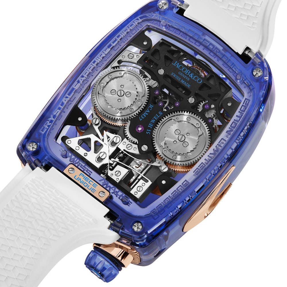 Jacob & Co. Bugatti Chiron tourbillon Blue Sapphire Crystal