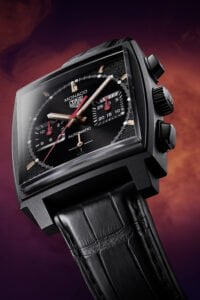 De nieuwe TAG Heuer Monaco 'Dark Lord'.'