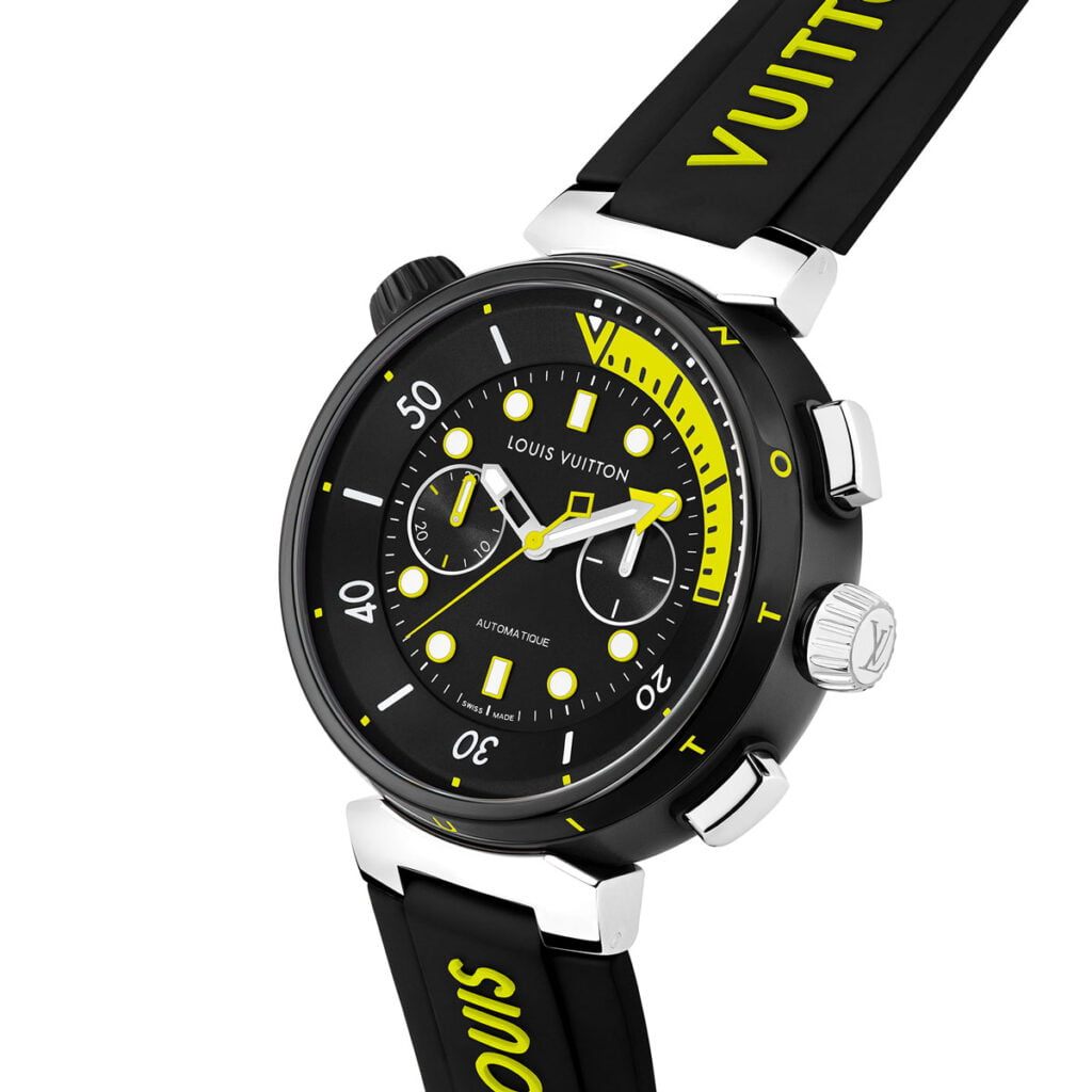 Louis Vuitton Tambour Street Diver Chronograph Neon Black