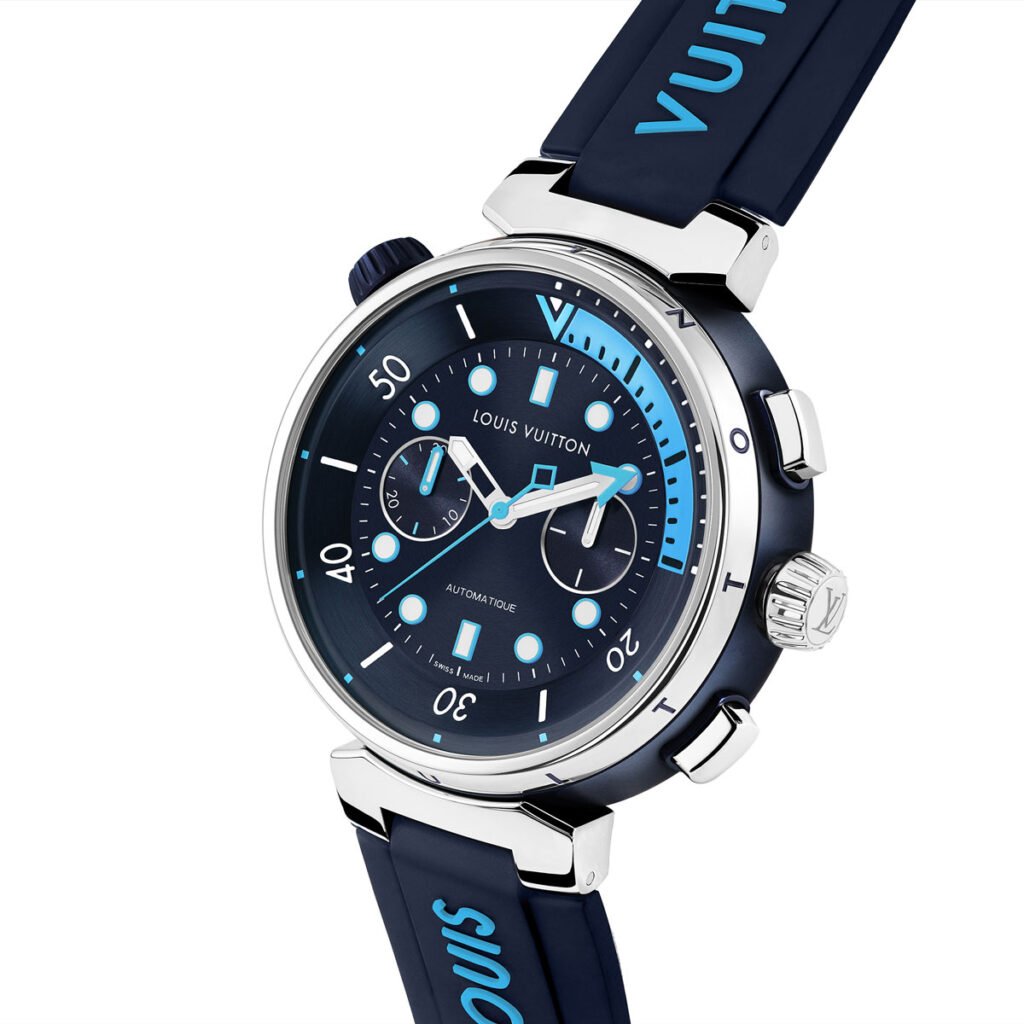 Louis Vuitton Tambour Street Diver Chronograph Skyline Blue