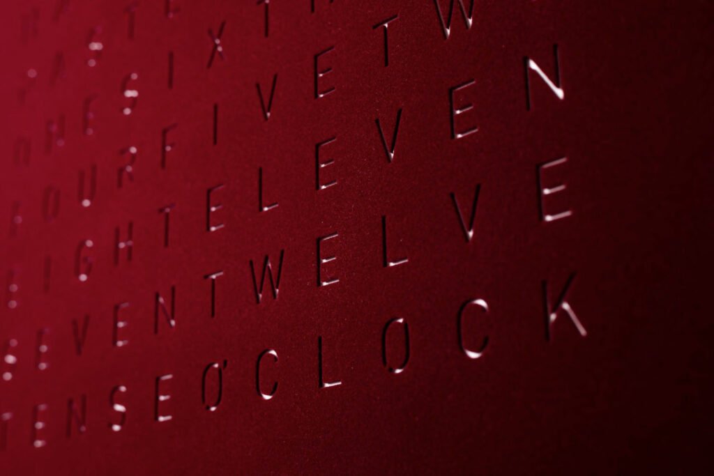 QLOCKTWO Velvet Warm Red