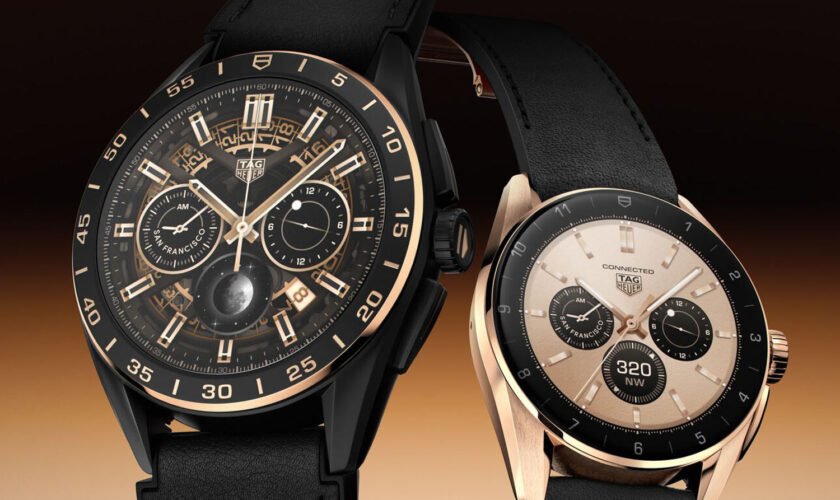 TAG Heuer Connected 45 mm Bright Black Edition en de Connected 42 mm Golden Bright Edition