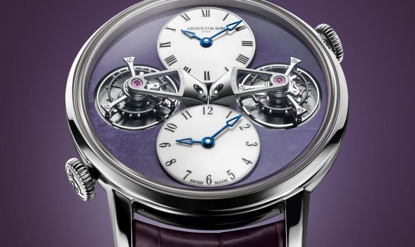 Arnold & Son Double Tourbillon Charoite