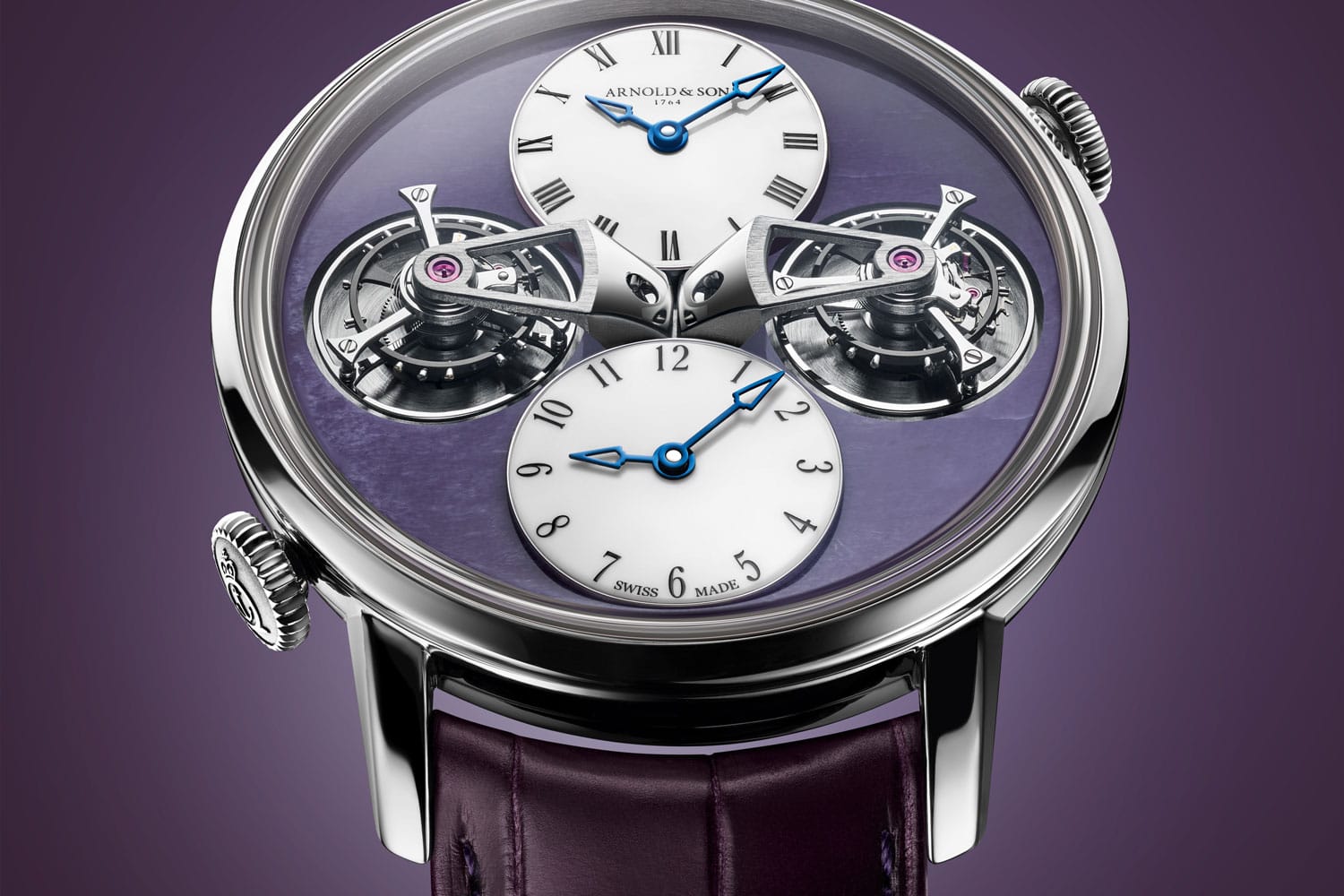 Arnold & Son Double Tourbillon Charoite