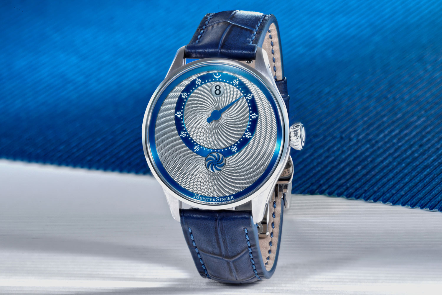 MeisterSinger Souscription Panthero Jumping Hour Guilloché